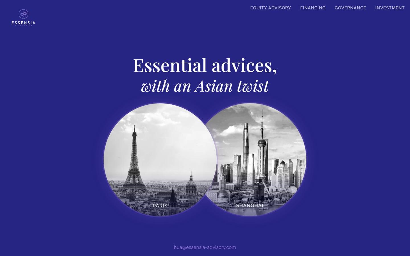 Screenshot of Essensia Advisory