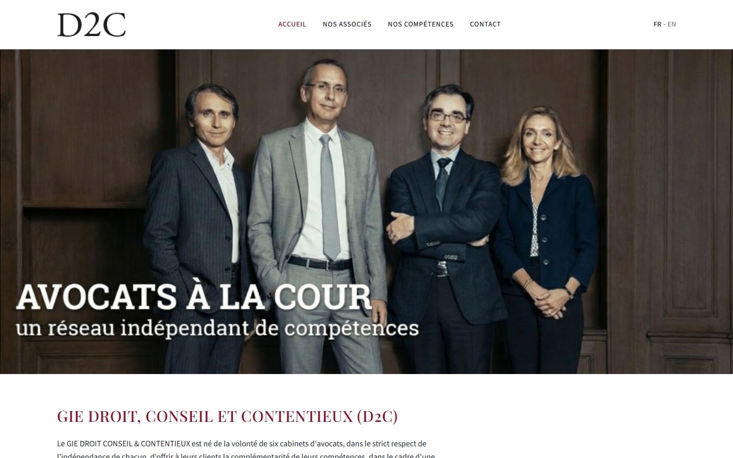 Screenshot of D2C Avocats